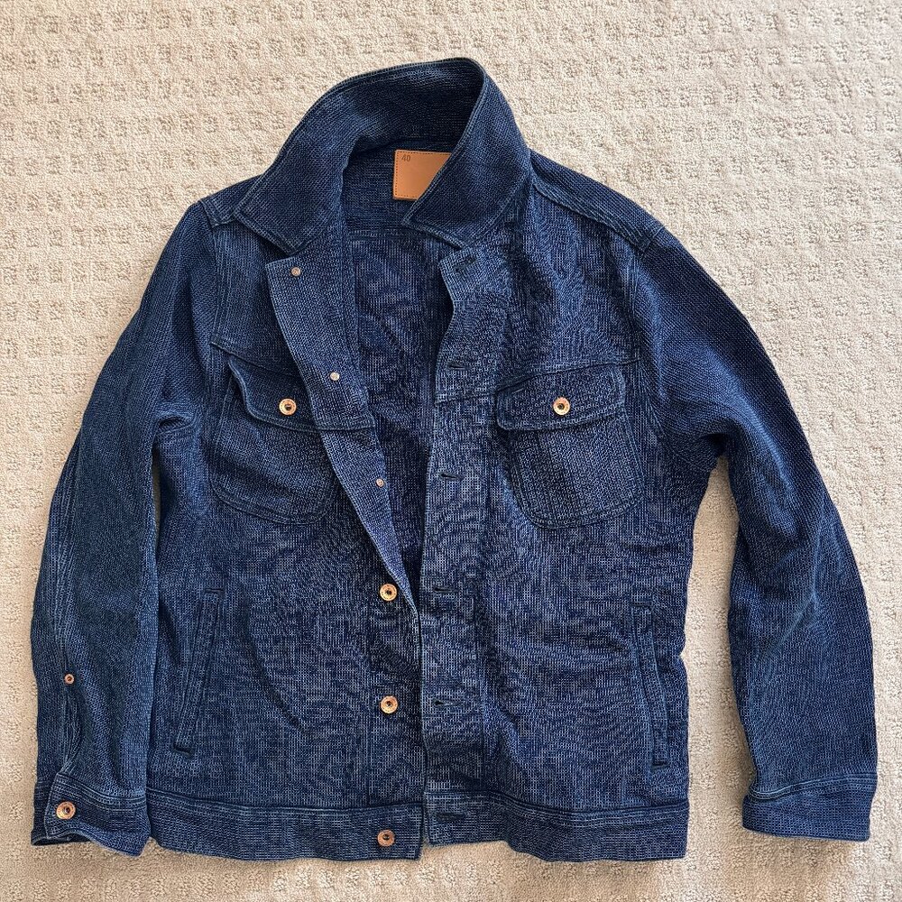 Taylor Stitch Long Haul Jacket - Indigo Waffle (Medium 40)